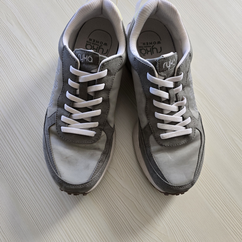 Ryka Womens Gray Sneakers